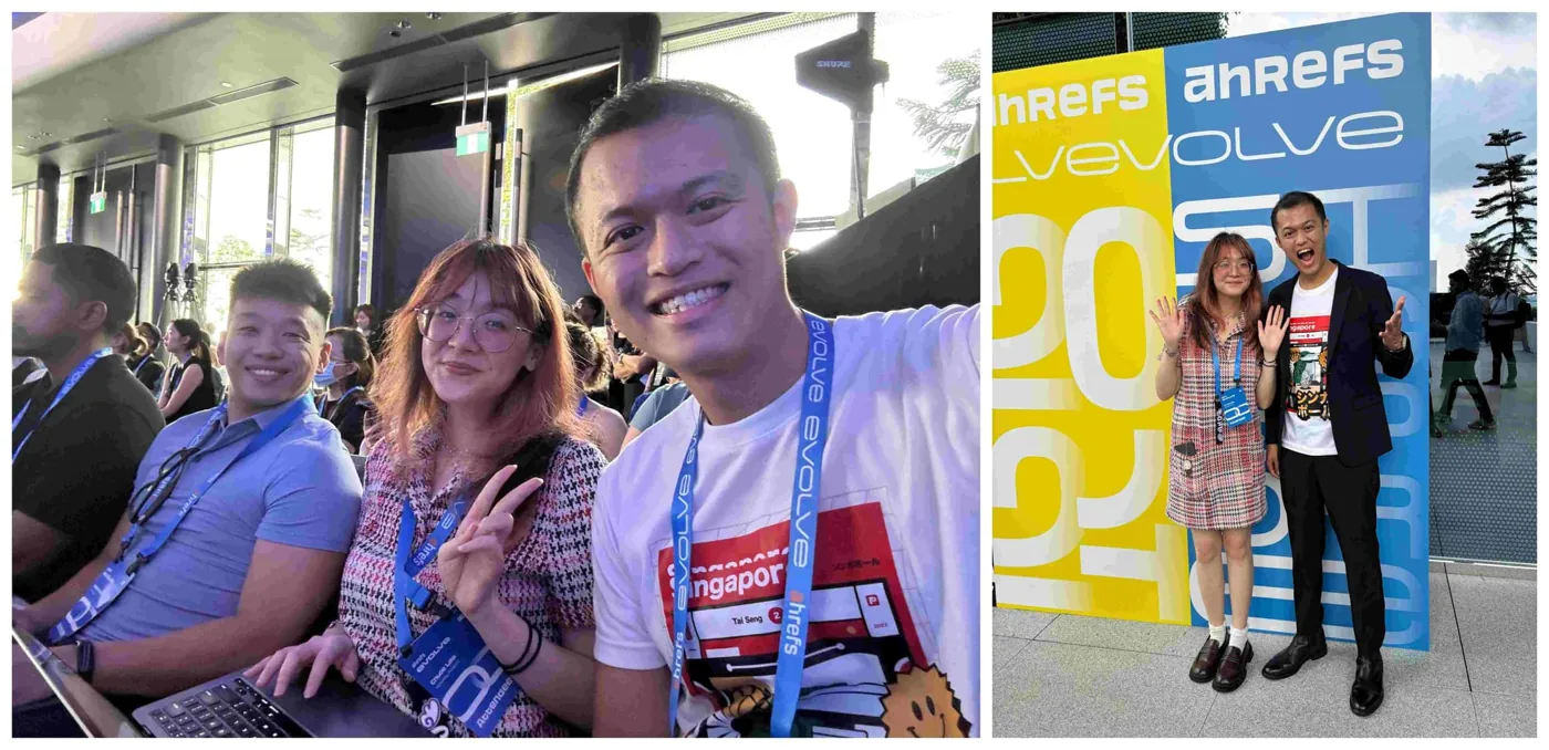 Picture of Proxycurl employees at Ahrefs Evolve 2024 in Singapore